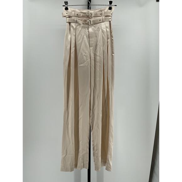 Nonchalant 'Label' White Acetate Rhett Pants Size XS - Picture 2 of 5